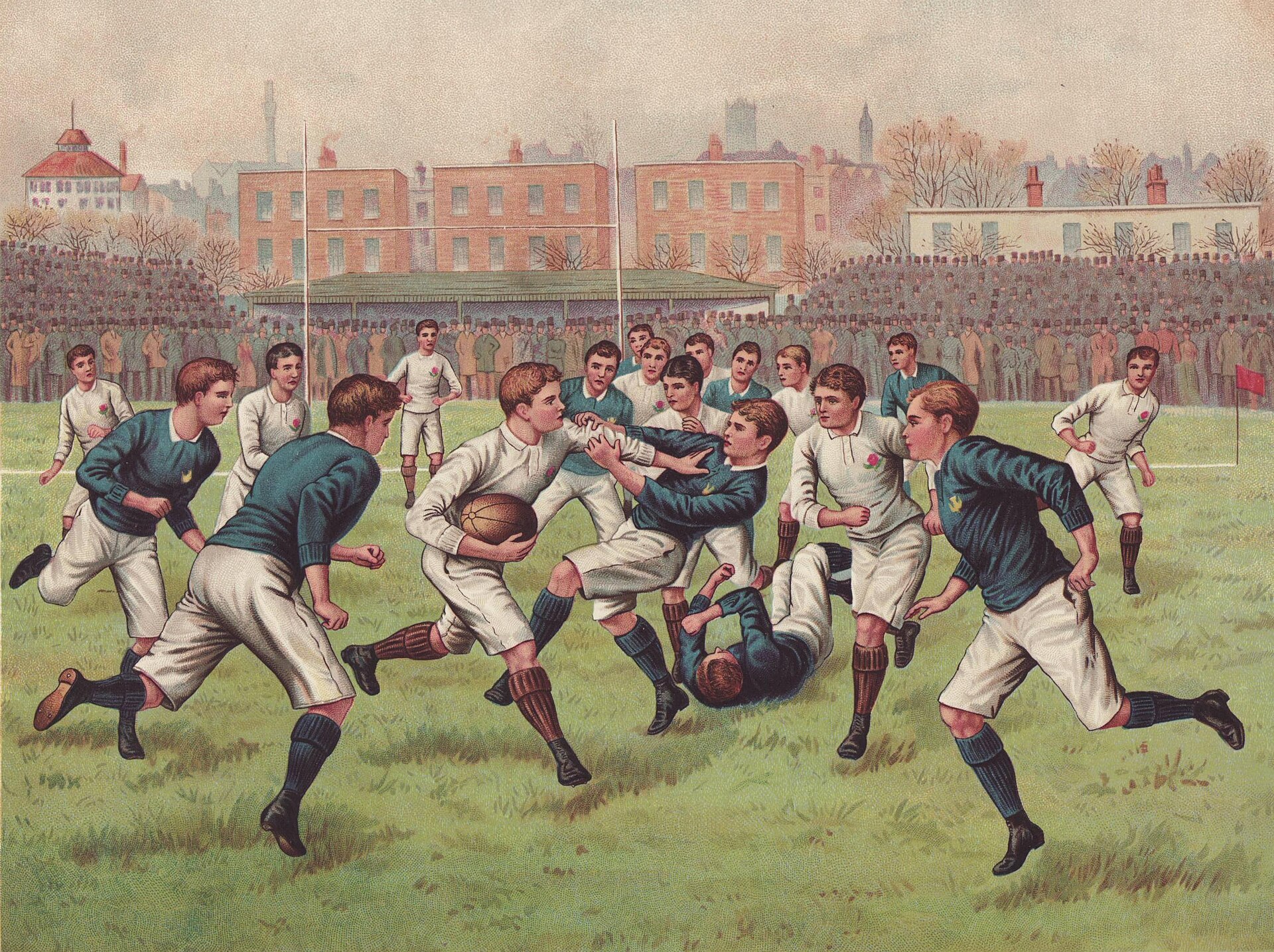 Rugby – England gegen Schottland | Poster und Leinwand 2 Rugby – England gegen Schottland