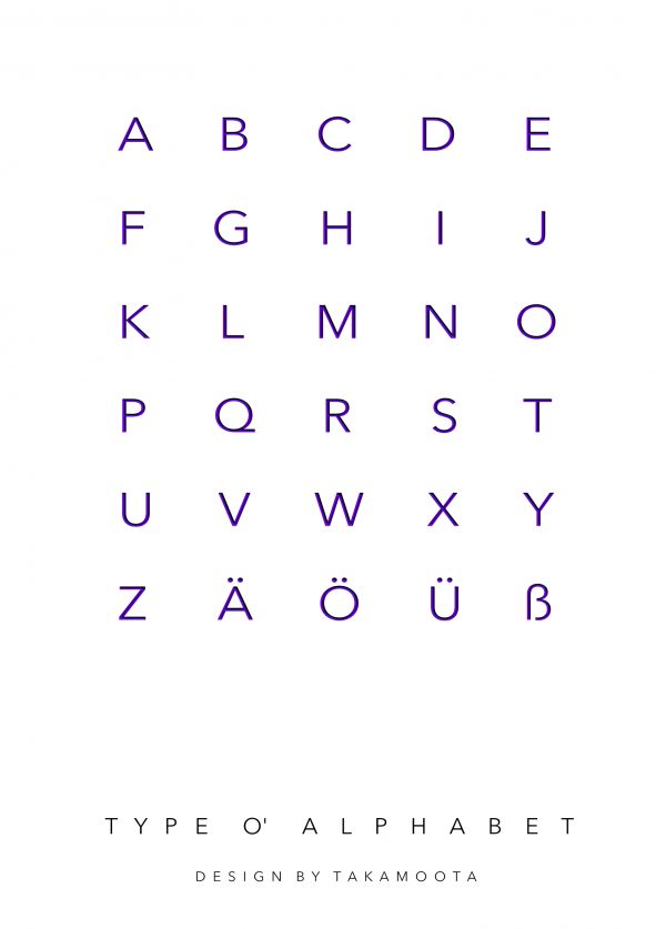 Type O' Alphabet