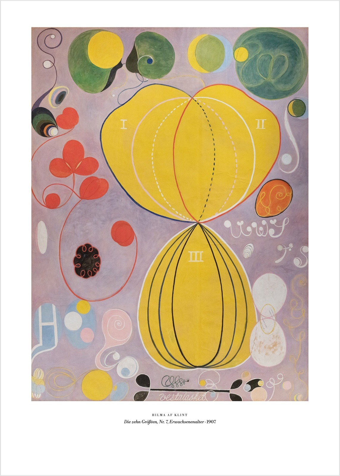 Hilma af Klint – Die zehn Größten Nr. 7 | Poster und Leinwand 1 Hilma af Klint – Die zehn Größten Nr. 7 – Kunstdruck als Poster