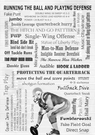 American Football Terms – Poster von BK-Poster