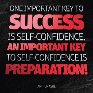 Poster arthur ashe - one important key to success