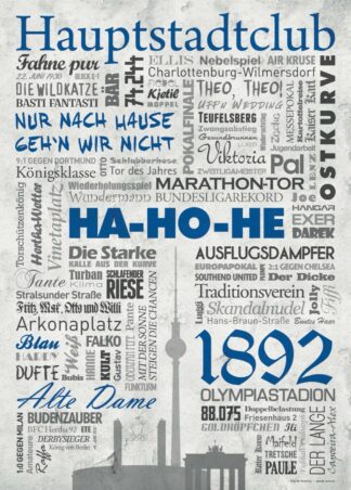 Berlin Wörterposter – Poster von BK-Poster