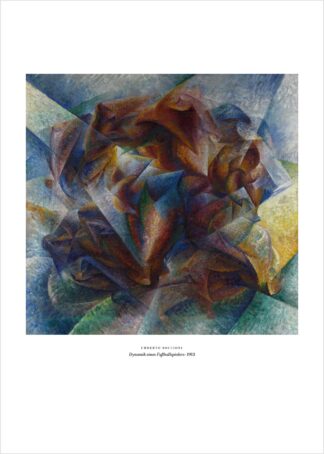 Boccioni – Dynamik eines Fußballspielers – Kunstdruck als Poster