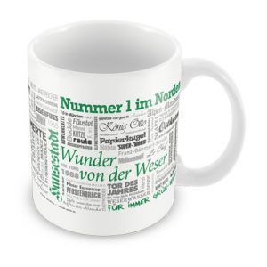 Tasse Wörter Fußball Bremen