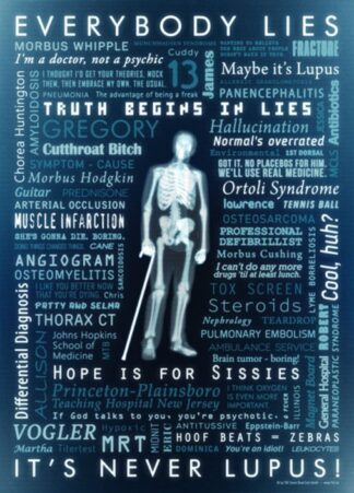 Poster Begriffe aus Dr. House