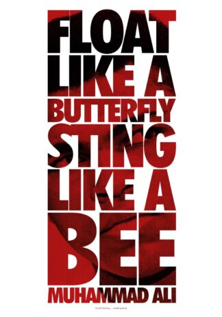 Float like a butterfly – Poster von BK-Poster