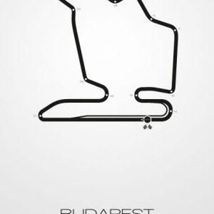 Poster Formel 1 Strecke Ungarn Budapest