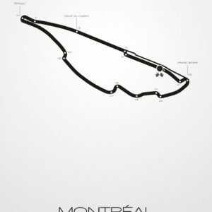 Poster Formel 1 Strecke Kanada Montreal