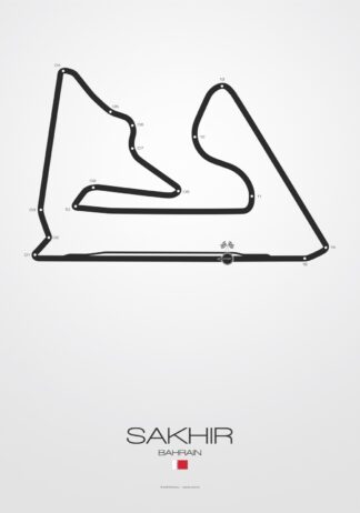 Sakhir Bahrain – Poster von BK-Poster