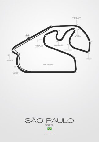 São Paulo Brasilien – Poster von BK-Poster