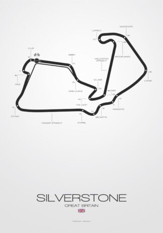 Silverstone England – Poster von BK-Poster