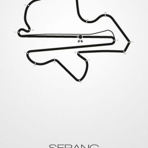 Poster Formel 1 Strecke Malaysia Sepang