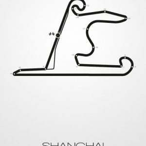 Poster Formel 1 Strecke China Shanghai
