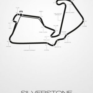 Poster Formel 1 Strecke Silverstone