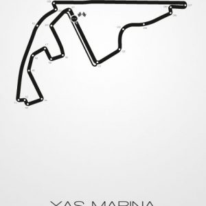 Poster Formel 1 Strecke Abu Dhabi Yas Marina
