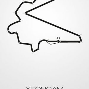 Poster Formel 1 Strecke Südkorea Yeongam