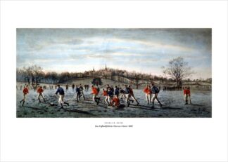 Harrow School – Fußball 1887 – Kunstdruck als Poster