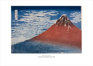 Hokusai – Roter Fuji – Kunstdruck als Poster