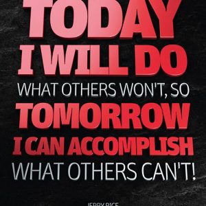 Poster jerry rice - today i will do what others won't