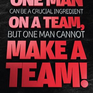 Poster kareem abdul-jabbar - one man can be a crucial ingredient on a team