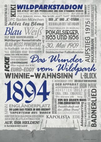 Karlsruhe Wörterposter – Poster von BK-Poster