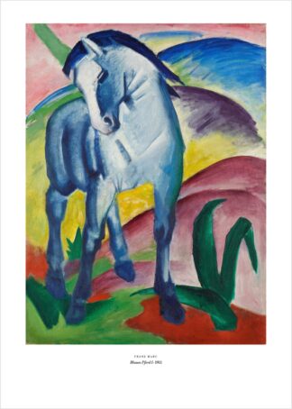 Franz Marc – Blaues Pferd I – Kunstdruck als Poster