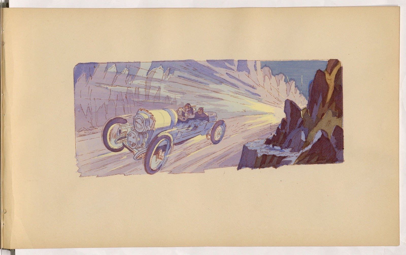 Montaut – Rennwagen bei Nacht | Poster und Leinwand 2 Montaut – Rennwagen bei Nacht