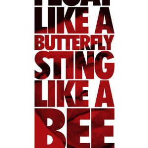 Poster Float like a butterfly - Muhammad Ali