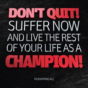 Poster muhammad ali - suffer now