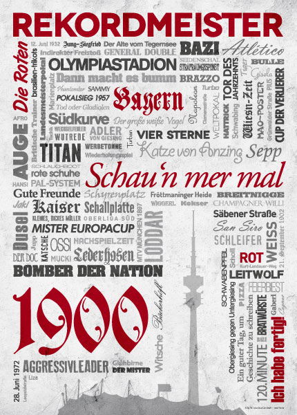 Wörterposter Fußball München
