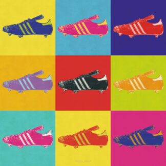 Pop Art Fußballschuh WM 1982 – Poster von BK-Poster