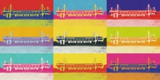 Pop Art Stadion Dortmund – Poster von BK-Poster