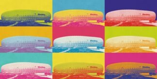 Pop Art Stadion München – Poster von BK-Poster