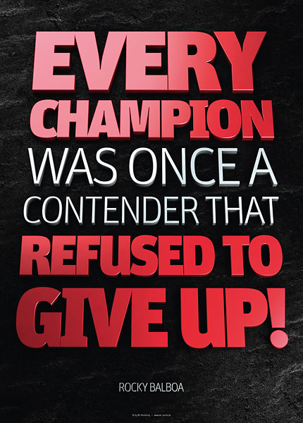 Poster rocky balboa - every champion was once a contender