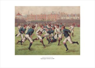 Rugby – England gegen Schottland – Kunstdruck als Poster