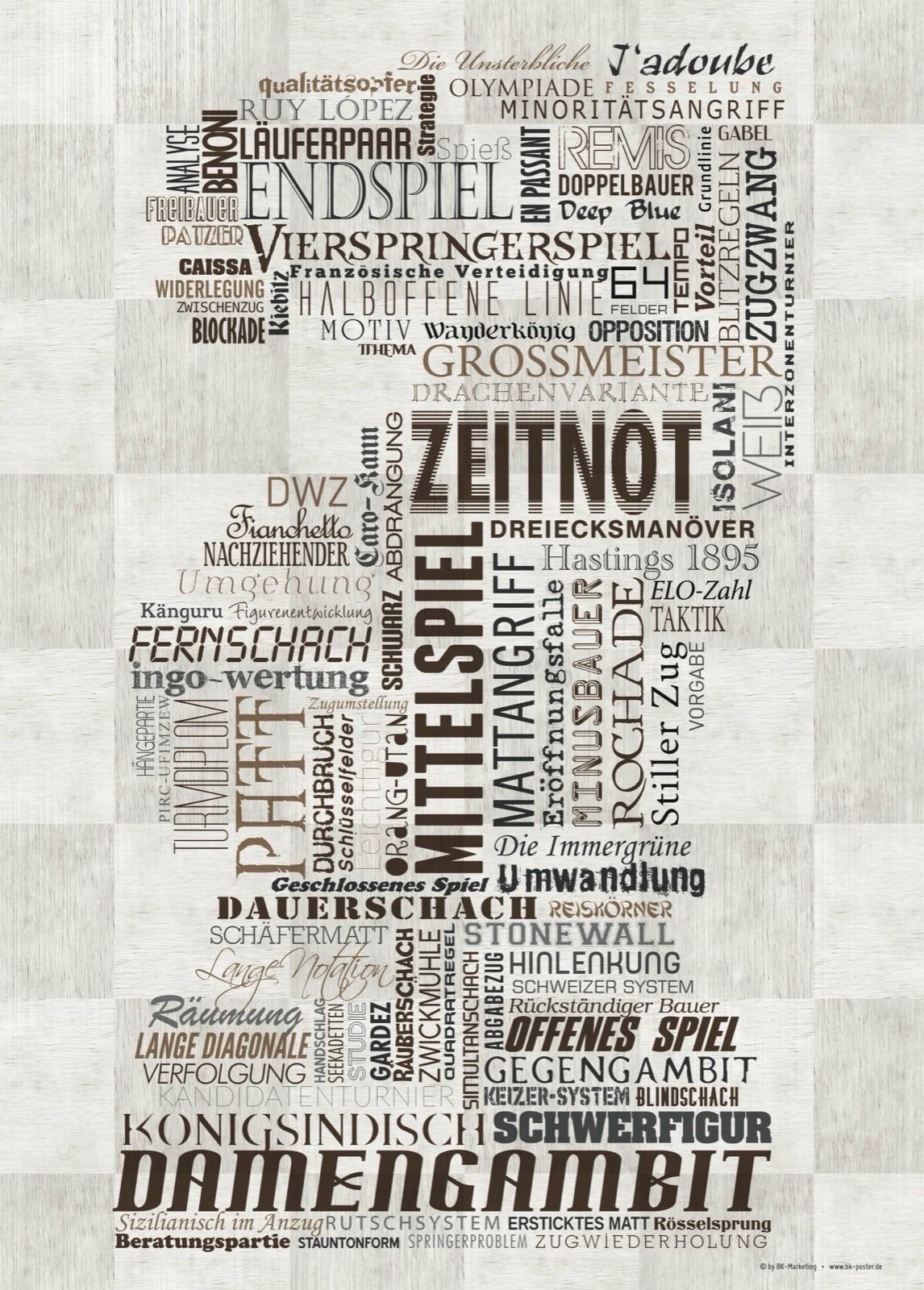 Schach – Poster und Leinwand 1 Schach – Poster von BK-Poster