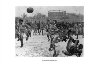 Fußball 1872 – England gegen Schottland – Kunstdruck als Poster
