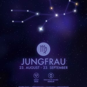 Poster Sternzeichen Jungfrau
