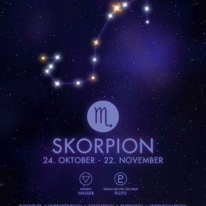 Poster Sternzeichen Skorpion