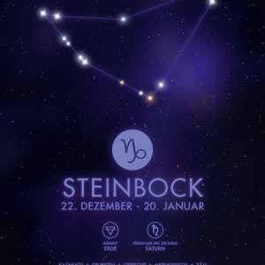 Poster Sternzeichen Steinbock