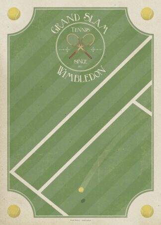 Tennis Grand Slam Wimbledon – Poster von BK-Poster