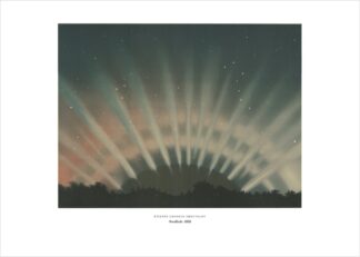 Étienne Léopold Trouvelot, Nordlicht (Aurora Borealis), 1872/1881 – Vintage-Astronomie als Poster und Leinwand