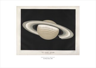 Trouvelot – Der Planet Saturn – Kunstdruck als Poster