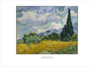 Van Gogh – Weizenfeld mit Zypressen – Kunstdruck als Poster