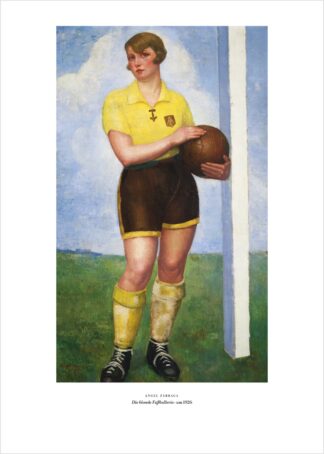 Ángel Zárraga – Die Fußballerin – Kunstdruck als Poster